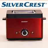 Silver Crest Electric Toaster Bread Grill Pan, Multifunctional 2 Slice Wide Toaster